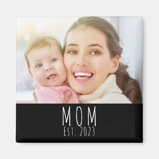 Mamma Etablerade Foto Present Magnet