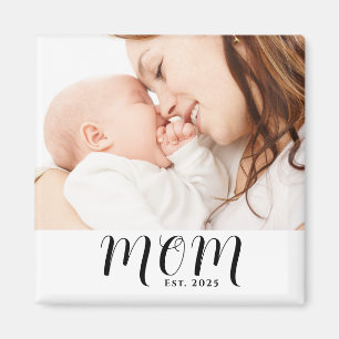 Mamma Etablerade Foto Present Magnet