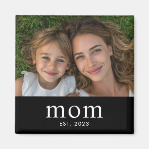 Mamma Etablerade Foto Present  Magnet