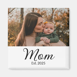 Mamma Etablerade Foto Present Magnet