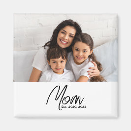 Mamma etablerade foto presentmagnet magnet