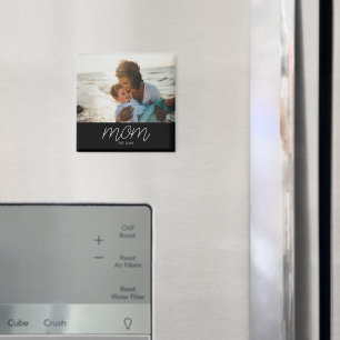 Mamma etablerade fotomoderns dag födelsedagspresen magnet