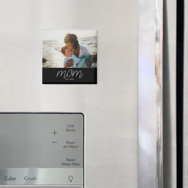Mamma etablerade fotomoderns dag födelsedagspresen magnet (In Situ (Fridge))