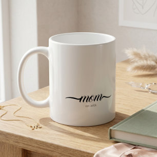 Mamma Etablerade Manus Skräddarsydd År Mor Kaffemugg