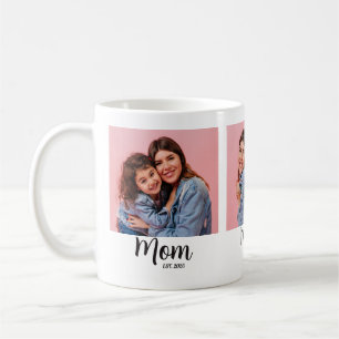 Mamma Etablerade Manus Svart 3 Foto Kaffemugg