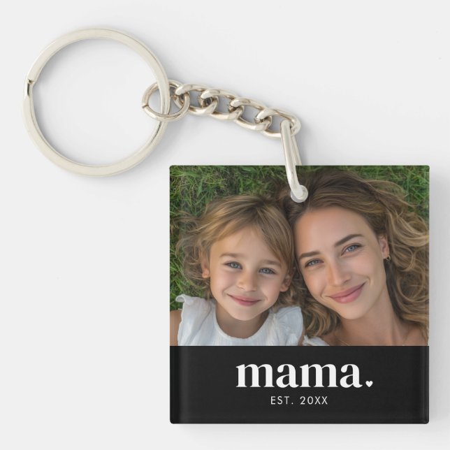 Mamma Etablerade Modern Fet Foto (Framsidan)