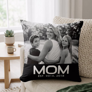 Mamma etablerade modern fet foto  kudde