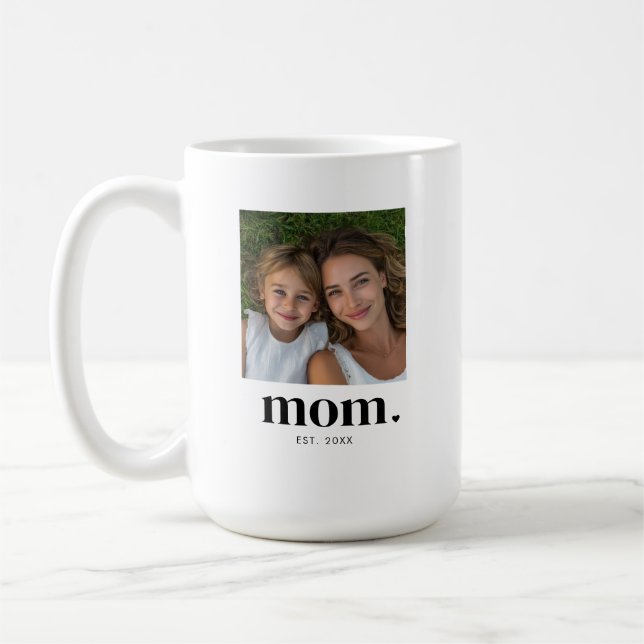 Mamma etablerade modern svart 2 Foto  Kaffemugg (Vänster)