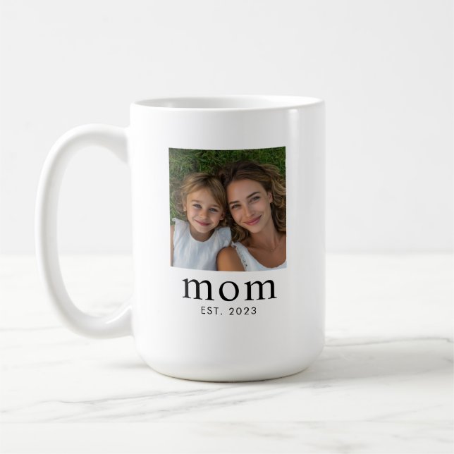 Mamma etablerade modern svart 2 Foto  Kaffemugg (Vänster)