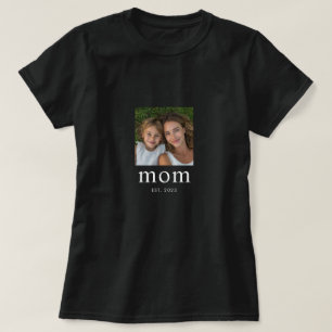 Mamma etablerade modernt foto t shirt
