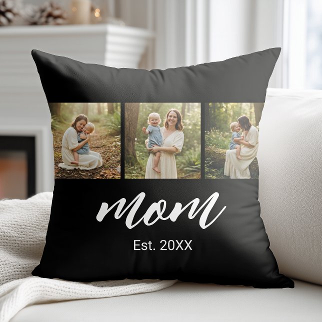 Mamma etablerade modernt manus 3 Foto Kudde (Skapare uppladdad)