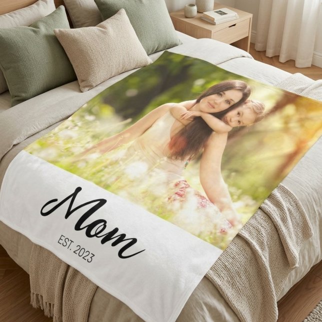 Mamma etablerade modernt manus Foto  Fleecefilt (Skapare uppladdad)