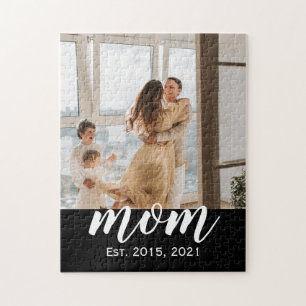 Mamma etablerade modernt manus Foto Pussel