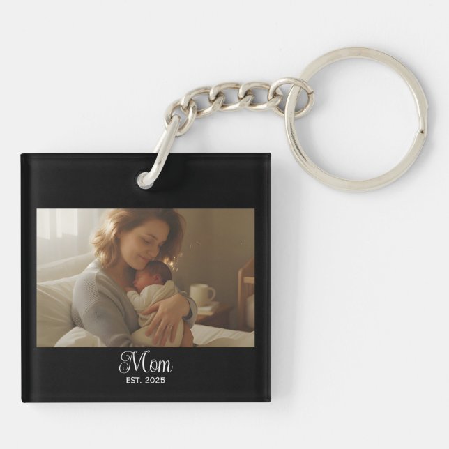 Mamma etablerade modernt manus fotografering (Baksidan)