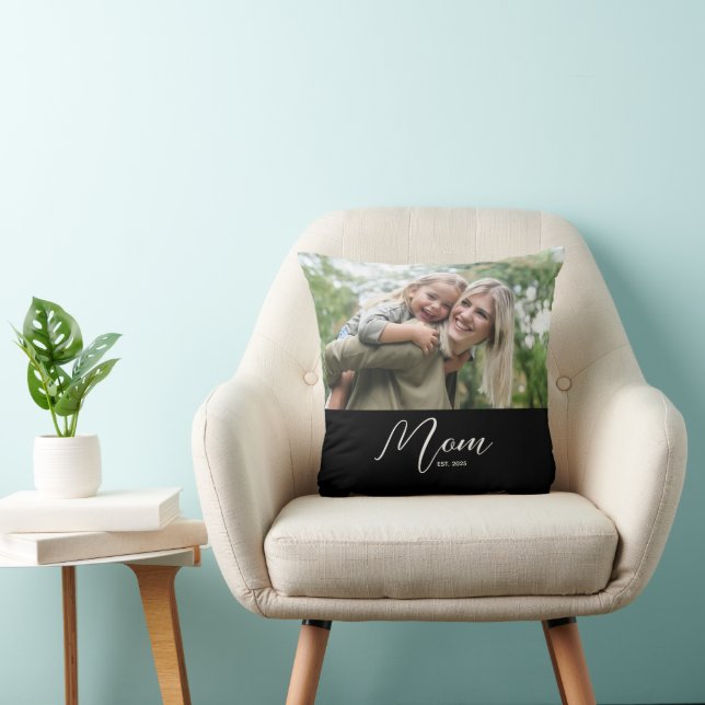 Mamma etablerade modernt manusfotografi kudde (Stol)