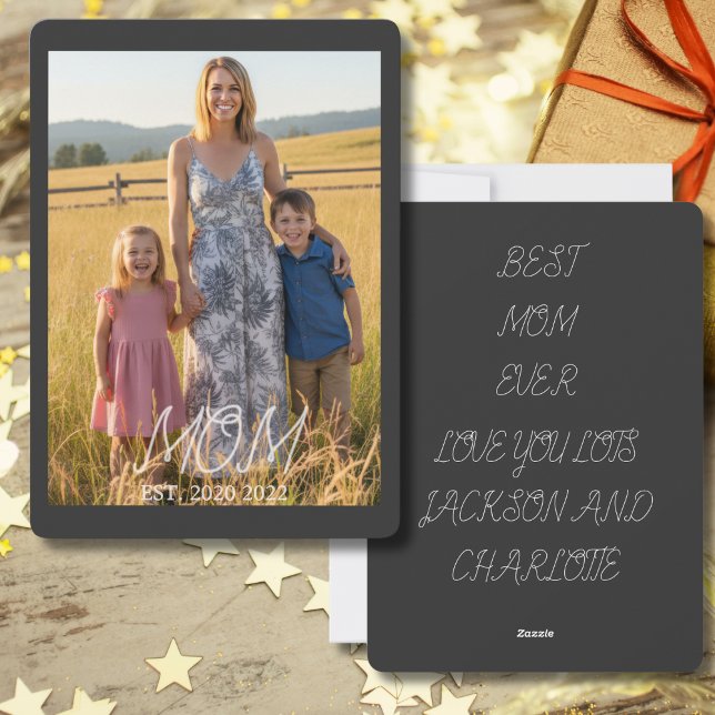 Mamma etablerade Mors dag Foto  Julkort (Skapare uppladdad)