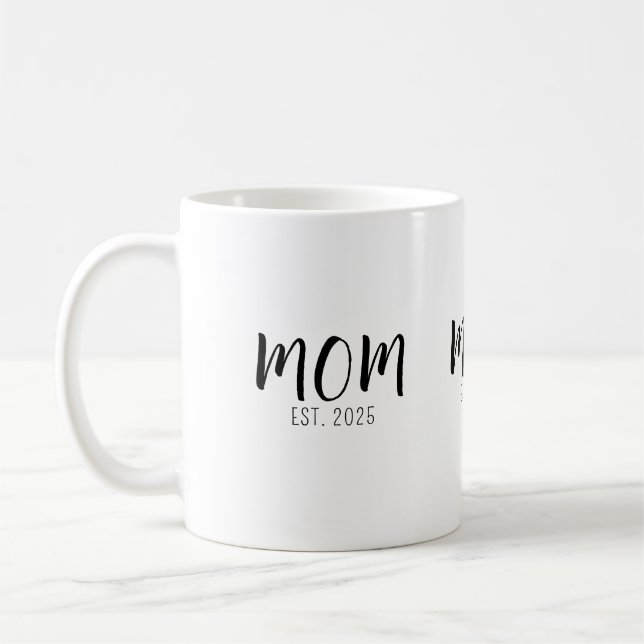Mamma Etablerade Ny Mamma-Gåva Kaffemugg (Vänster)