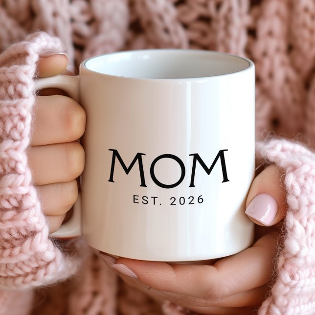 Mamma Etablerade Ny Mamma Present Kaffemugg (Skapare uppladdad)