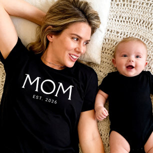 Mamma Etablerade Ny Mamma Present T Shirt