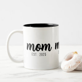 Mamma Etablerade Ny Mamma Present Två-Tonad Mugg