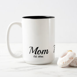 Mamma Etablerade Ny Mamma Present Tvåtons Kaffemug Två-Tonad Mugg