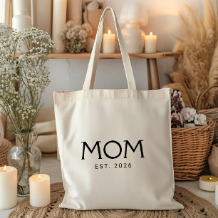 Mamma Etablerade Ny Mamma Present Tygkasse