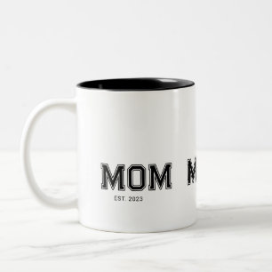 Mamma Etablerade Ny Mamma Tvåtons Kaffe Två-Tonad Mugg