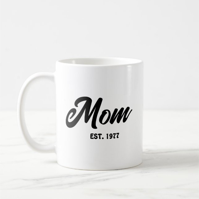 Mamma etablerade ny mammapresent kaffemugg (Vänster)