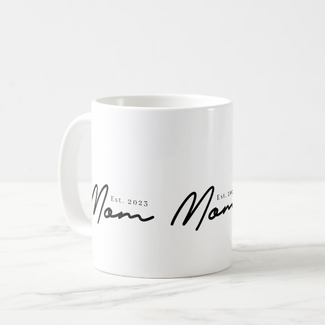 Mamma etablerade ny mammapresent kaffemugg (Framsida vänster)