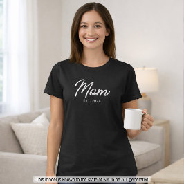 Mamma etablerade ny mammapresent t shirt