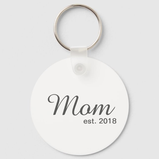 Mamma etablerade nyckelkedja nyckelring (Framsida)