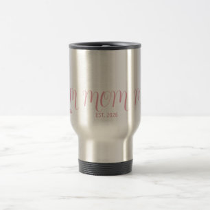 Mamma etablerade rosa skrift Ny mammappresent Resemugg