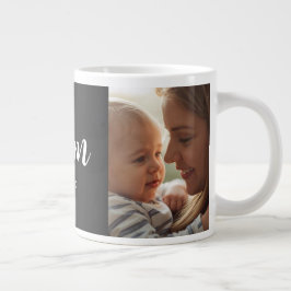 Mamma Etablerade Sig Svart Foto Specialmugg Jumbo Mugg