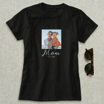 Mamma Etablerade Skript Foto T-Shirt