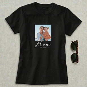 Mamma Etablerade Skript Foto T-Shirt