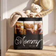 Mamma Etablerade Skript Svart 3 Foto