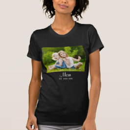 Mamma Etablerade skriptfoto Mors dag T Shirt