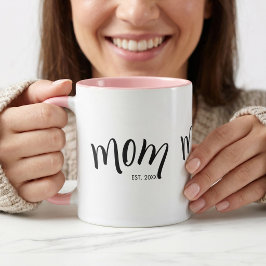 Mamma etablerade snygg anpassad år mugg