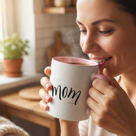 Mamma etablerade snygg stilren elegant anpassad år mugg