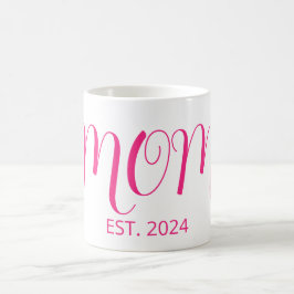 Mamma etablerade stor skrift Ny mammappresent Kaffemugg