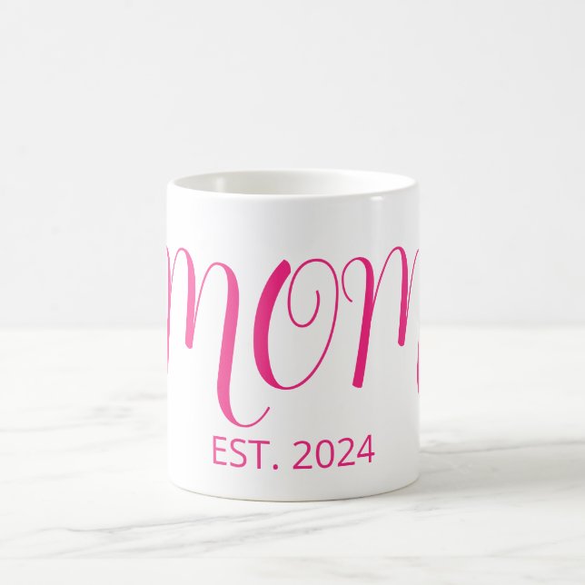 Mamma etablerade stor skrift Ny mammappresent Kaffemugg (Center)
