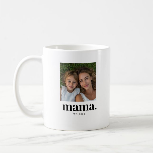 Mamma etablerade svart 2 Foto  Kaffemugg (Vänster)