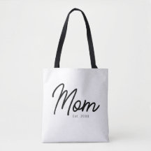 Mamma etablerade svart skript minimalistisk elegan