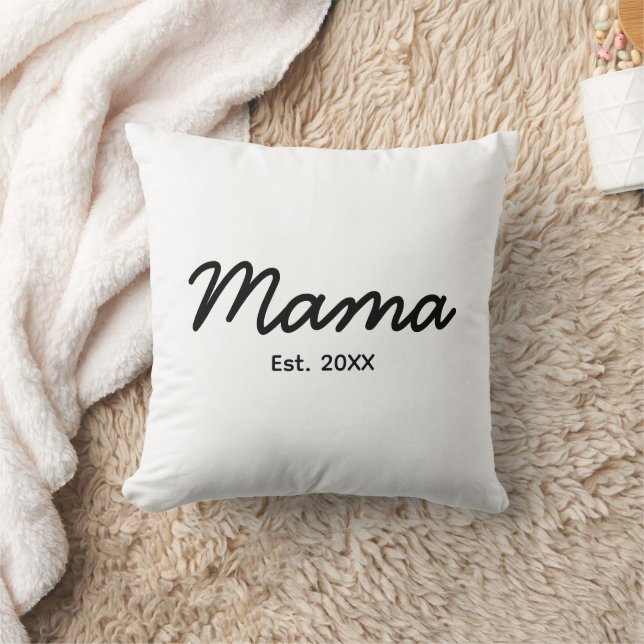 Mamma etablerat år | Mamma personligt datum Kudde (Filt)