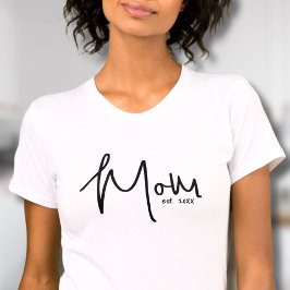 Mamma Etablerat datumskript T Shirt