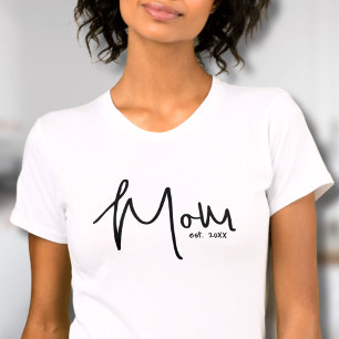 Mamma Etablerat datumskript T Shirt