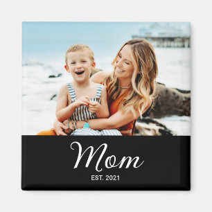 Mamma Etablerat Foto Present Magnet