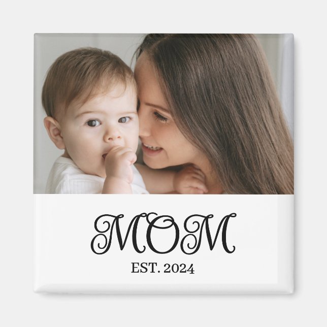 Mamma-etablerat fotoutgåva magnet (Framsidan)
