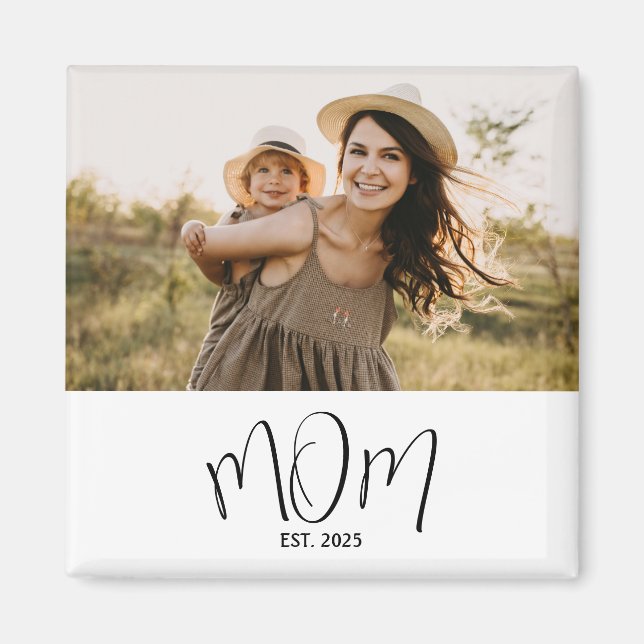 Mamma-etablerat fotoutgåva magnet (Framsidan)