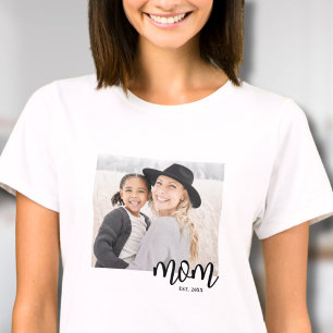 Mamma-etablerat fotoutgåva t shirt